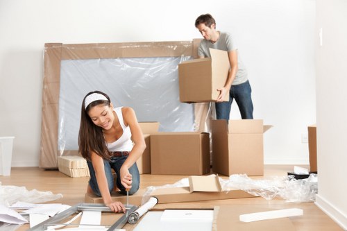 A smooth and organised Harringay house move with labelled boxes