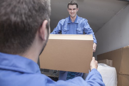 Removal van ready for a house move in Harringay