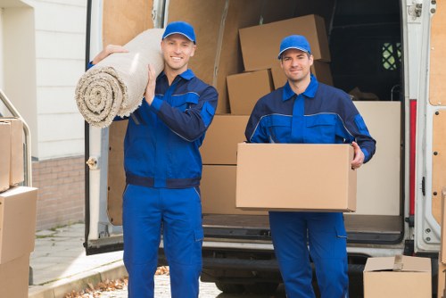 Professional movers planning a house removal in Harringay