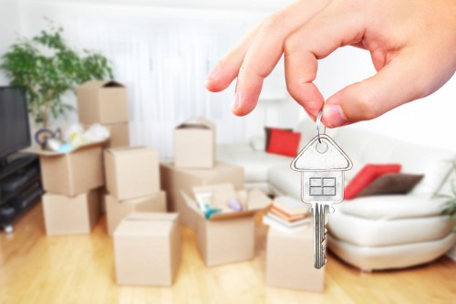 Customer reviewing a moving service booking