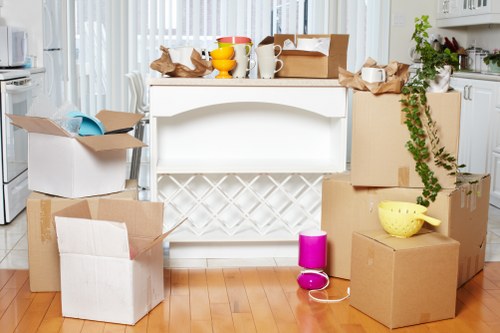 Bubble wrap and packing materials ready for fragile items
