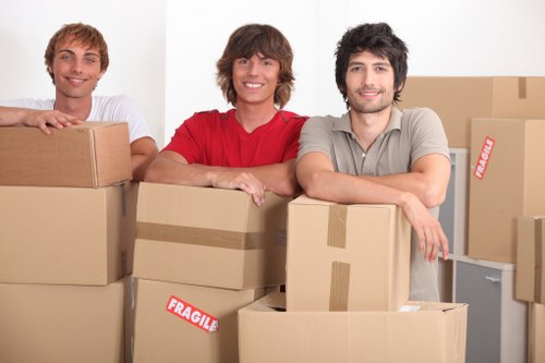 Professional movers handling household relocation in Harringay