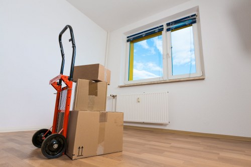 Careful loading of household items during removals in Harringay